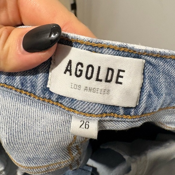 AGOLDE HIGH RISE SLIM FIT NICO JEANS - Picture 7 of 9